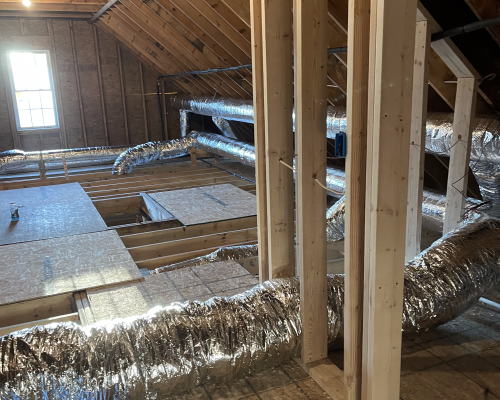 All new ductwork complete install