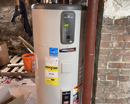 Heat pump water heater installation